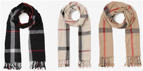 szale w kratę burberry